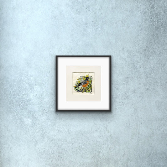 American Robin Paper Mosaic